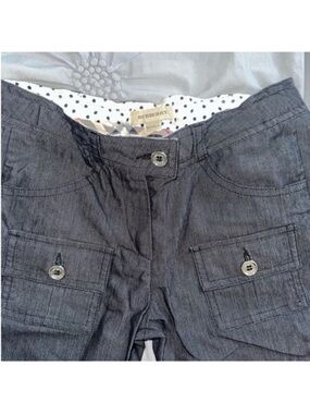 Burberry Charcoal Gray Utility Cargo Trousers Kids